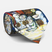 Onaangedaan door uitdaging stropdas (Opgerold)