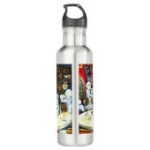 Onaangedaan door uitdaging waterfles  (Achterkant)