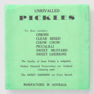 Onaantastbare Pickles Vintage Reclame Onderzetter