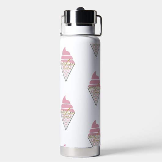 Onafbreekbare ijskap Thermische waterflacon Waterfles (Achterkant)