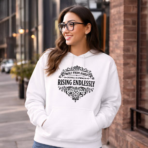 Onafgebroken Rijzende Vrouwen Vintage Typografie Hoodie