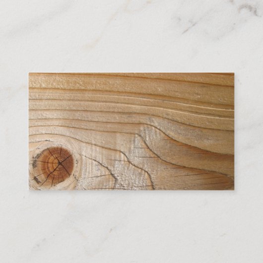 Onafgewerkt hout visitekaartje (Achterkant)