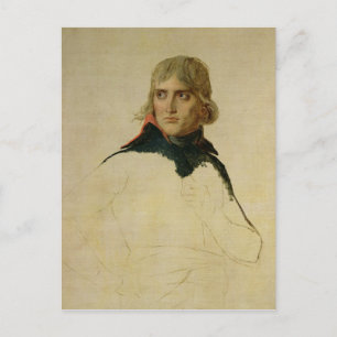 Onafgewerkt portret van generaal Bonaparte Briefkaart