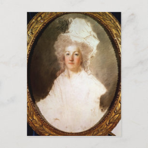 Onafgewerkt portret van Marie-Antoinette Briefkaart