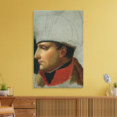 Onafgewerkt portret van Napoleon I Canvas Afdruk (Insitu (Woonkamer))