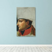 Onafgewerkt portret van Napoleon I Canvas Afdruk (Insitu (Houten vloer))