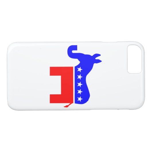 ONAFHANKELIJK EN BIPARTISAN - Donkey/olifant hybri Case-Mate iPhone Case (Achterkant (Horizontaal))