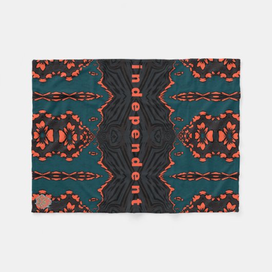 Onafhankelijk en trots fleece deken (Voorkant (Horizontaal))