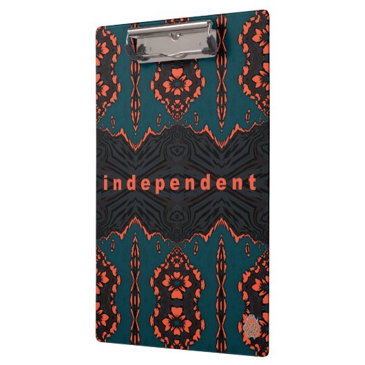 Onafhankelijk en trots. klembord (Links)