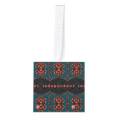 Onafhankelijk en trots kubus ornament (Voorkant)