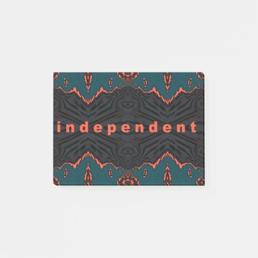 Onafhankelijk en trots. post-it® notes (Voorkant)