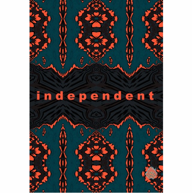 Onafhankelijk en trots staand fotobeeldje  (Voorkant)