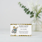 Onafhankelijke contractant visitekaartje (Staand voorkant)