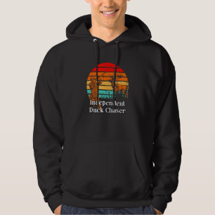 Onafhankelijke Eend Jager Jacht Humor Jager Vogel Hoodie