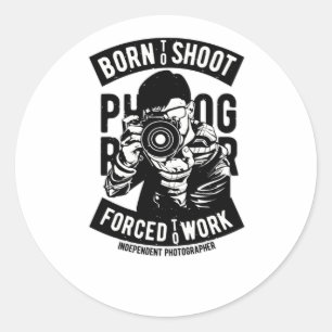 Onafhankelijke fotograaf ronde sticker