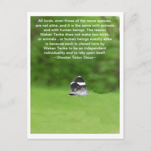 Onafhankelijke individualiteit briefkaart