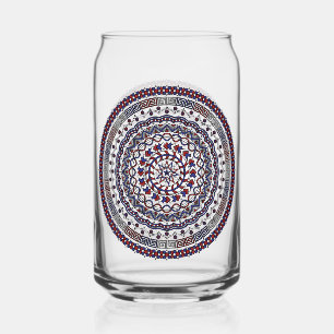 Onafhankelijke Onafhankelijkheidsdag Blikvorm Glas
