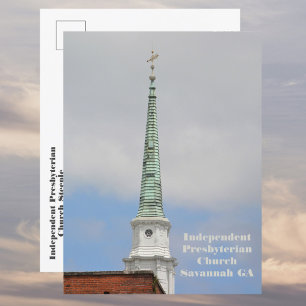 Onafhankelijke presbyteriaanse kerk Steeple Savann Briefkaart