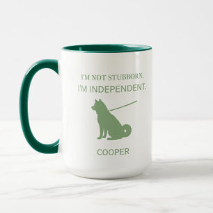 Onafhankelijke Shiba Inu-hond Moeder Custom Mok