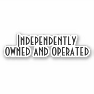 Onafhankelijke sterke inspiratie-motivatie sticker