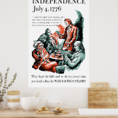 Onafhankelijkheid 4 juli 1776 poster (Keuken)