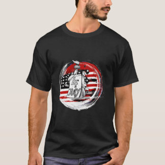Onafhankelijkheid 4 juli stijlvol kleurrijk t-shirt