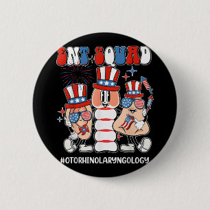 Onafhankelijkheid 4e oor neus keel otolaryngologie ronde button 5,7 cm