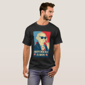 Onafhankelijkheid is Won George Washington Onafhan T-shirt (Voorkant volledig)