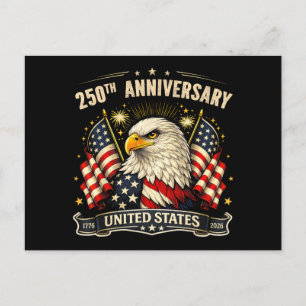 Onafhankelijkheid van de VS 250e verjaardag 1776 2 Briefkaart