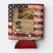 Onafhankelijkheid van de VS-vlag Blikjeskoeler (Voorkant)