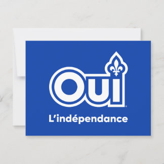 Onafhankelijkheid van Quebec JA Briefkaart