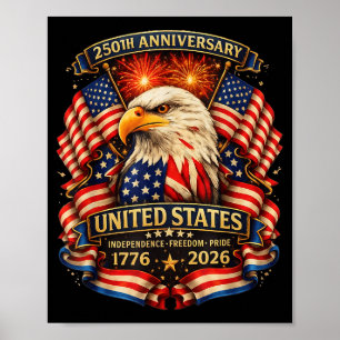 Onafhankelijkheid VS 250e verjaardag 1776 2026 Poster