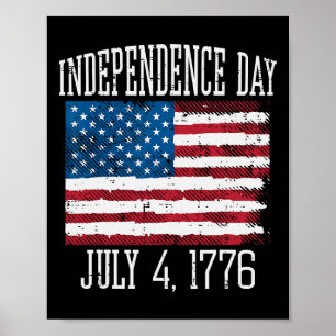 Onafhankelijkheidsdag 4 juli 1776 4 juli Amerikaan Poster