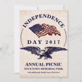 Onafhankelijkheidsdag 4 juli BBQ Partij Kaart (Voorkant)