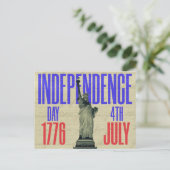 Onafhankelijkheidsdag 4 juli Briefkaart (Staand voorkant)