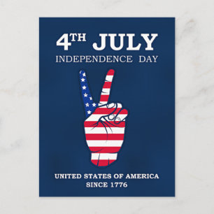 Onafhankelijkheidsdag, 4 juli, briefkaart