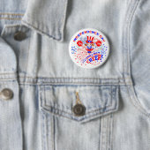 Onafhankelijkheidsdag, 4 juli, Cheer, Button Badge (In situ)