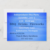 Onafhankelijkheidsdag 4 juli Feest BBQ Vuurwerk Kaart (Achterkant)