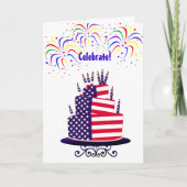 Onafhankelijkheidsdag 4 juli Kaart (Voorkant)