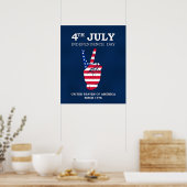 Onafhankelijkheidsdag, 4 juli, poster (Keuken)