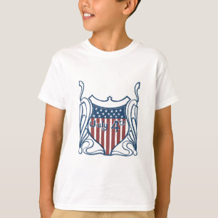 Onafhankelijkheidsdag 4 juli  Schild w/Stars T-shirt