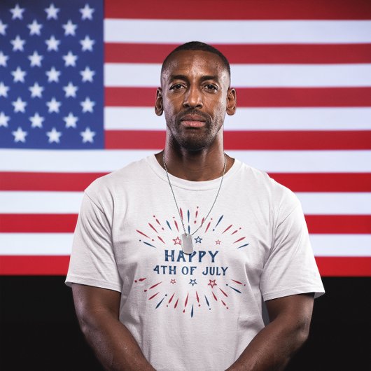 Onafhankelijkheidsdag 4e juli Patriottisch-Amerika T-shirt