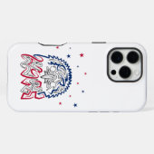 Onafhankelijkheidsdag Amerikaanse adelaar iPhone Hoesje (Achterkant horizontaal)