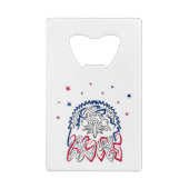 Onafhankelijkheidsdag Amerikaanse adelaar Kredietkaart Flessenopener (Achterkant)