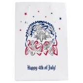 Onafhankelijkheidsdag Amerikaanse adelaar Medium Cadeauzakje (Voorkant)
