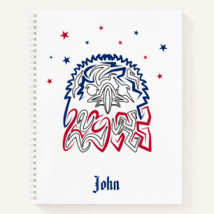 Onafhankelijkheidsdag Amerikaanse adelaar Notitieboek