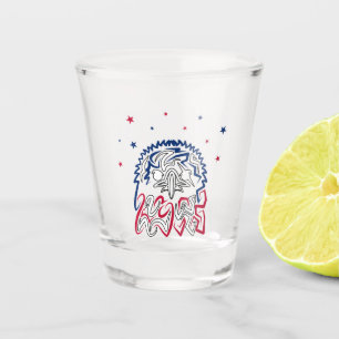 Onafhankelijkheidsdag Amerikaanse adelaar Shot Glas