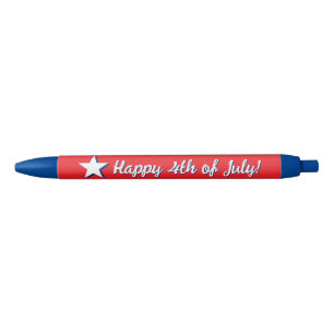 Onafhankelijkheidsdag Amerikaanse ster logo aangep Blauwe Inkt Pen