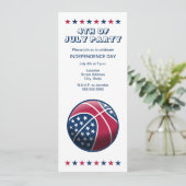 Onafhankelijkheidsdag basketbal kaart (Staand voorkant)