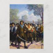 Onafhankelijkheidsdag bij Concord Bridge door N.C. Feestdagenkaart (Voorkant)